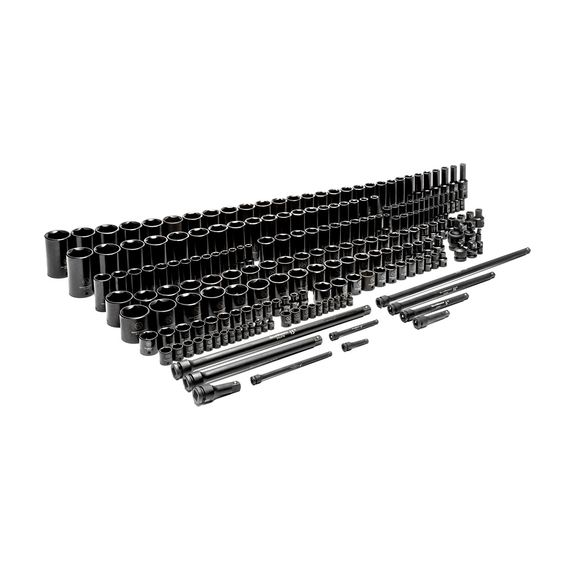 GearWrench Impact Socket Set — 209-Piece, 1/4in., 3/8in., 1/2in., Model# KDT89072
